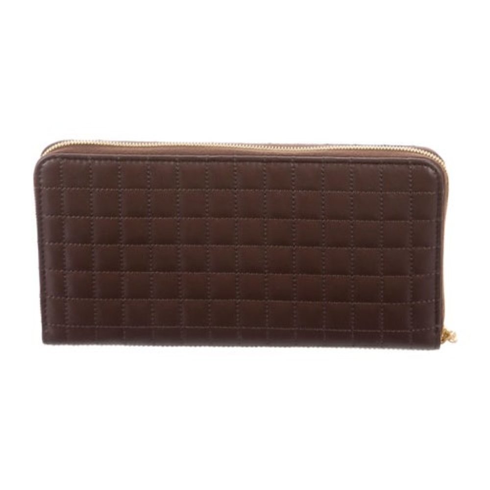 New CELINE Continental Quilted Calfskin Large Wallet - Picture 3 of 4